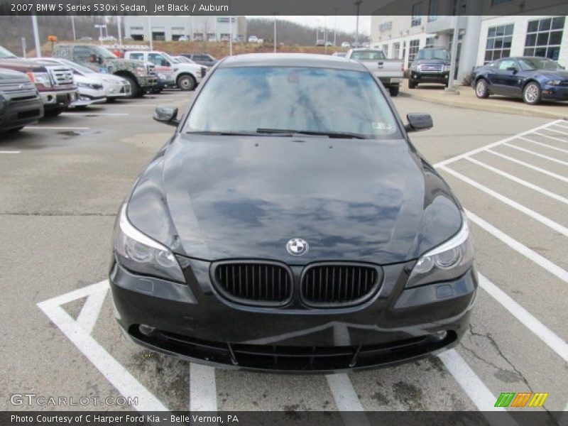 Jet Black / Auburn 2007 BMW 5 Series 530xi Sedan