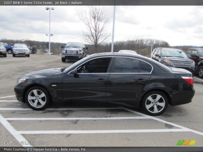 Jet Black / Auburn 2007 BMW 5 Series 530xi Sedan