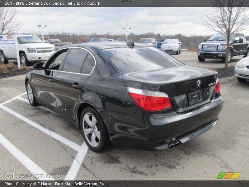 Jet Black / Auburn 2007 BMW 5 Series 530xi Sedan