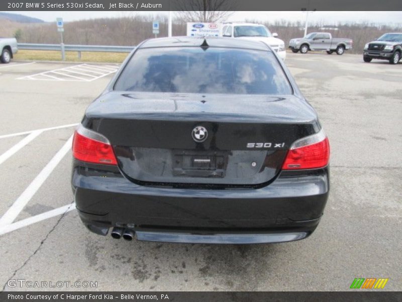 Jet Black / Auburn 2007 BMW 5 Series 530xi Sedan