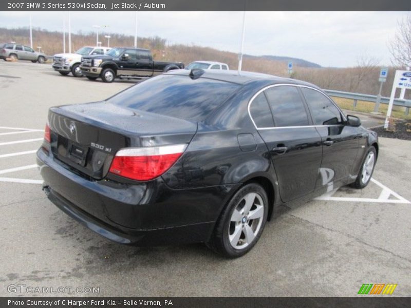Jet Black / Auburn 2007 BMW 5 Series 530xi Sedan