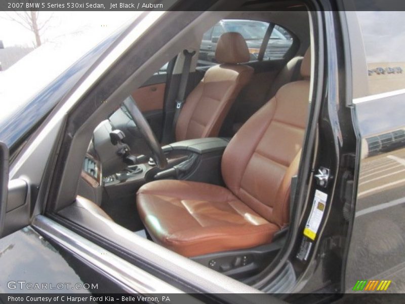 Jet Black / Auburn 2007 BMW 5 Series 530xi Sedan