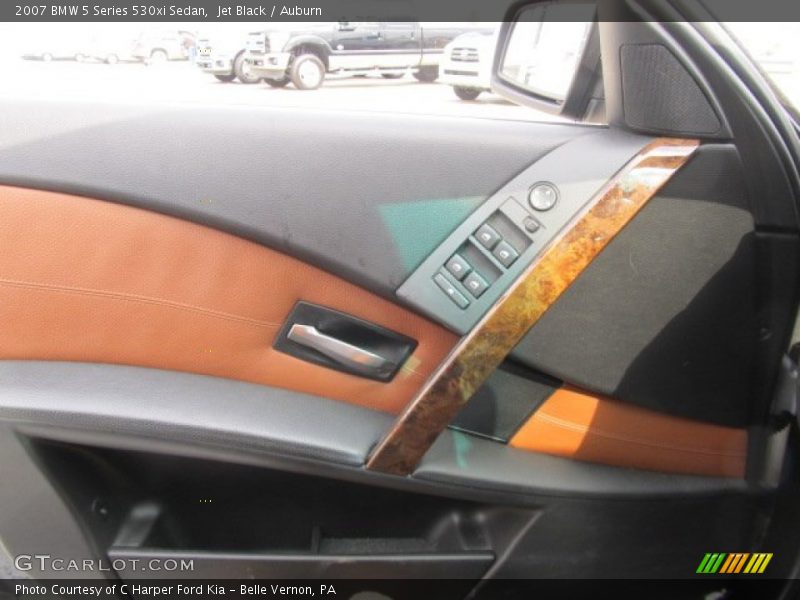 Jet Black / Auburn 2007 BMW 5 Series 530xi Sedan