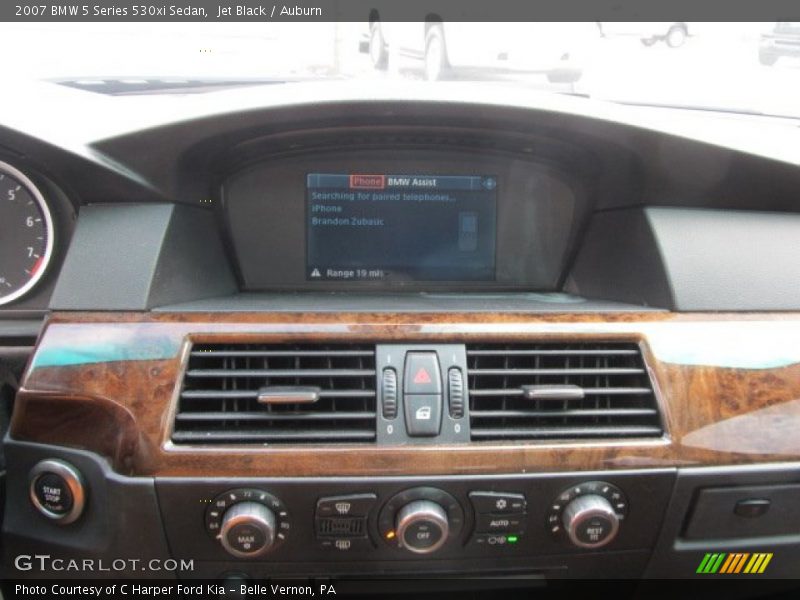 Jet Black / Auburn 2007 BMW 5 Series 530xi Sedan