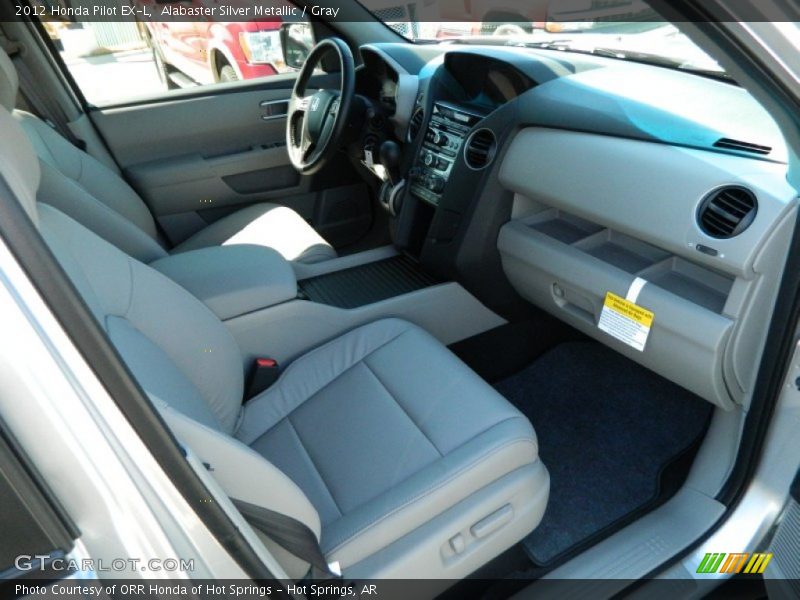 Alabaster Silver Metallic / Gray 2012 Honda Pilot EX-L