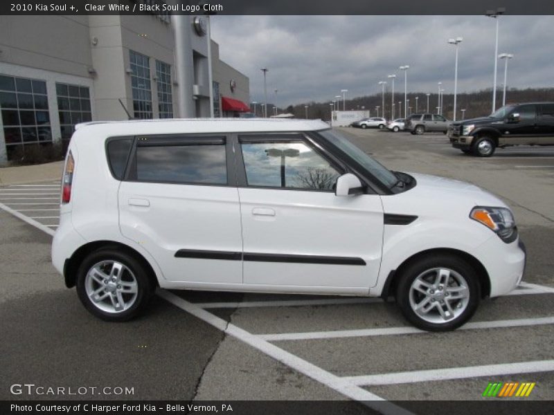 Clear White / Black Soul Logo Cloth 2010 Kia Soul +