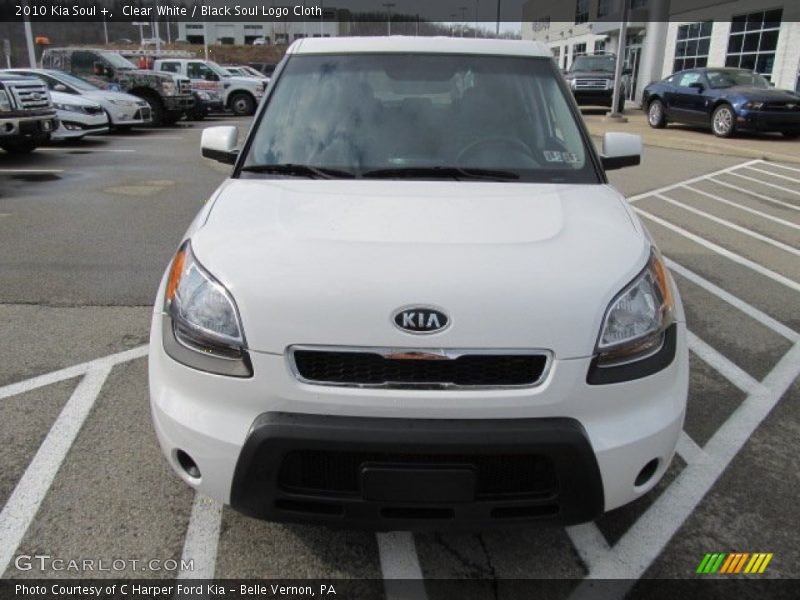 Clear White / Black Soul Logo Cloth 2010 Kia Soul +