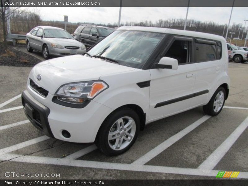 Clear White / Black Soul Logo Cloth 2010 Kia Soul +
