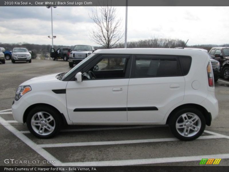 Clear White / Black Soul Logo Cloth 2010 Kia Soul +