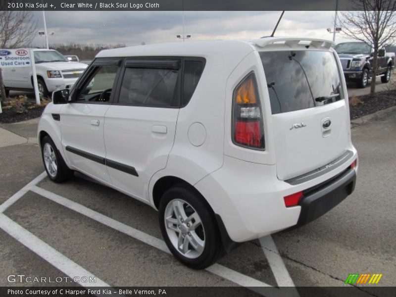 Clear White / Black Soul Logo Cloth 2010 Kia Soul +