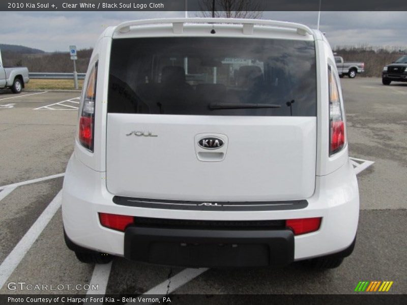 Clear White / Black Soul Logo Cloth 2010 Kia Soul +