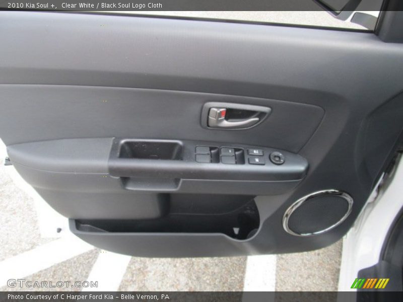Clear White / Black Soul Logo Cloth 2010 Kia Soul +
