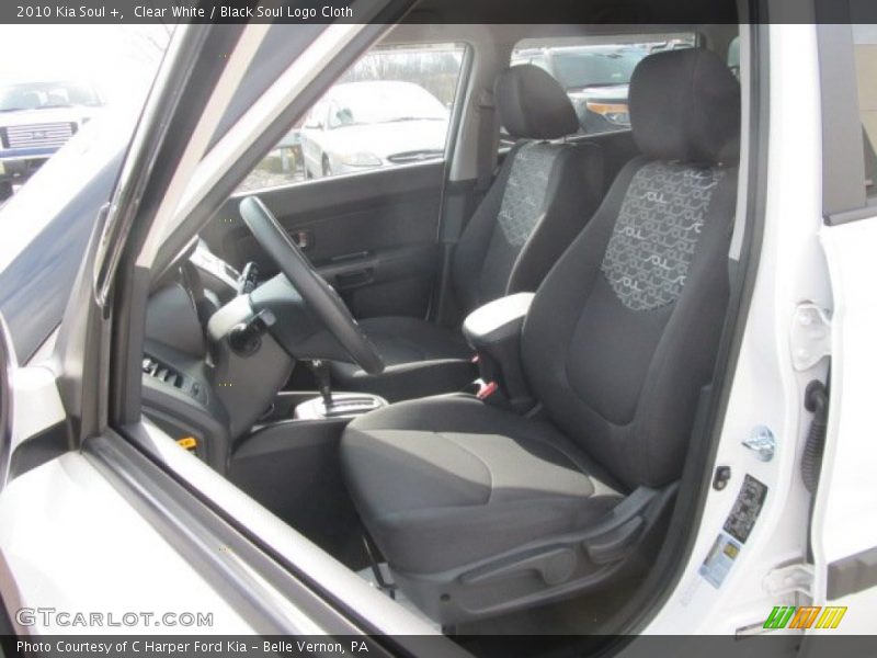 Clear White / Black Soul Logo Cloth 2010 Kia Soul +
