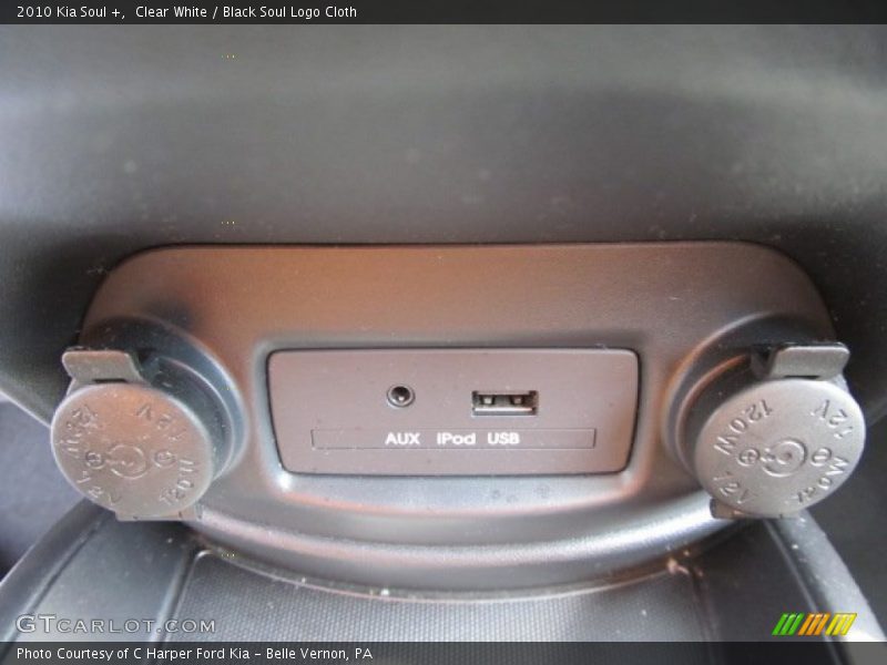 Clear White / Black Soul Logo Cloth 2010 Kia Soul +
