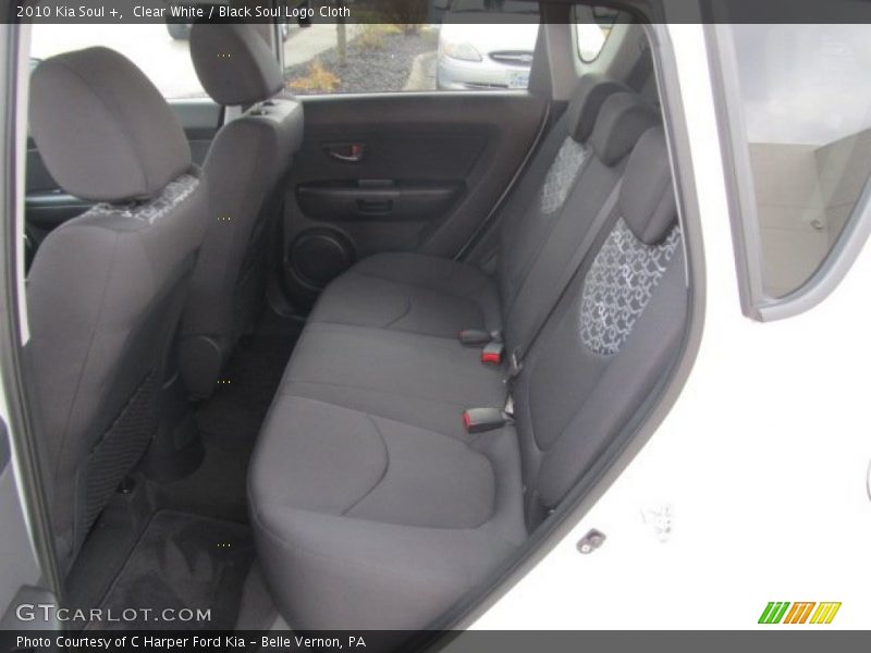 Clear White / Black Soul Logo Cloth 2010 Kia Soul +