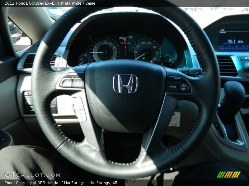 Taffeta White / Beige 2012 Honda Odyssey EX-L