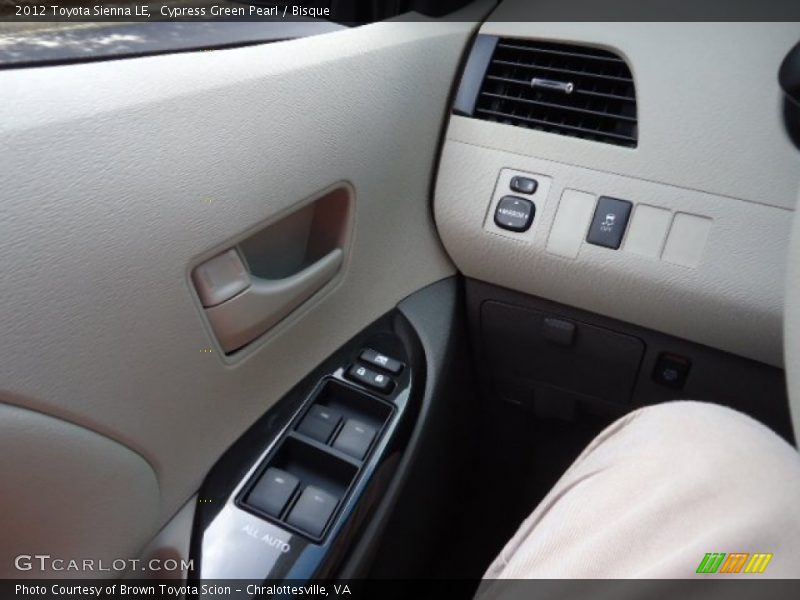 Cypress Green Pearl / Bisque 2012 Toyota Sienna LE