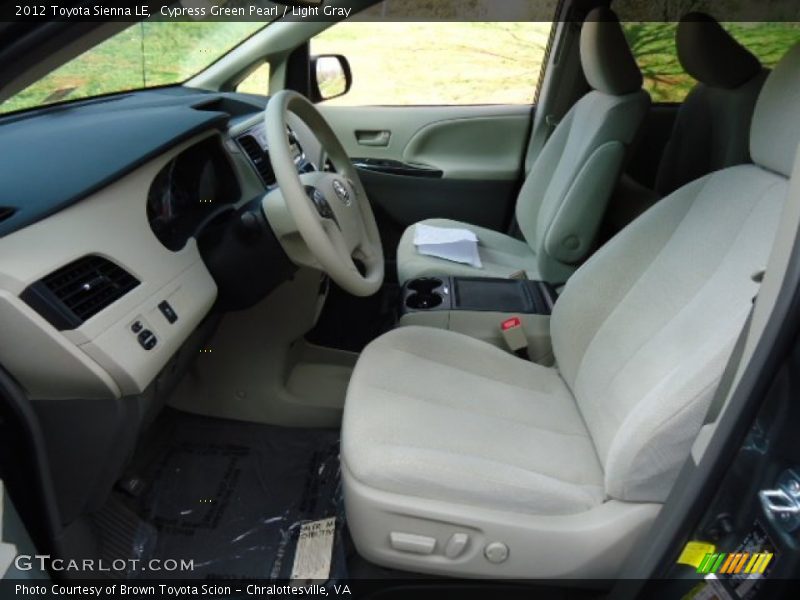 Cypress Green Pearl / Light Gray 2012 Toyota Sienna LE