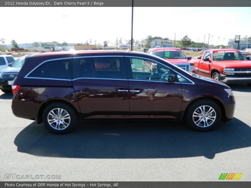 Dark Cherry Pearl II / Beige 2012 Honda Odyssey EX