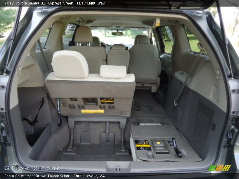 Cypress Green Pearl / Light Gray 2012 Toyota Sienna LE