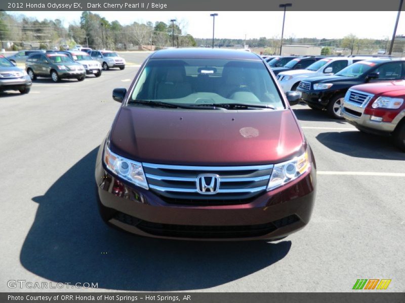 Dark Cherry Pearl II / Beige 2012 Honda Odyssey EX