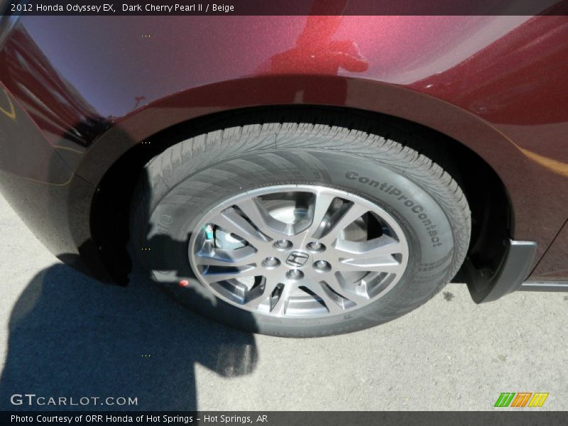 Dark Cherry Pearl II / Beige 2012 Honda Odyssey EX