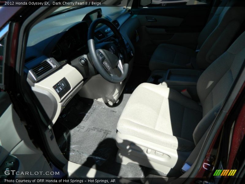Dark Cherry Pearl II / Beige 2012 Honda Odyssey EX