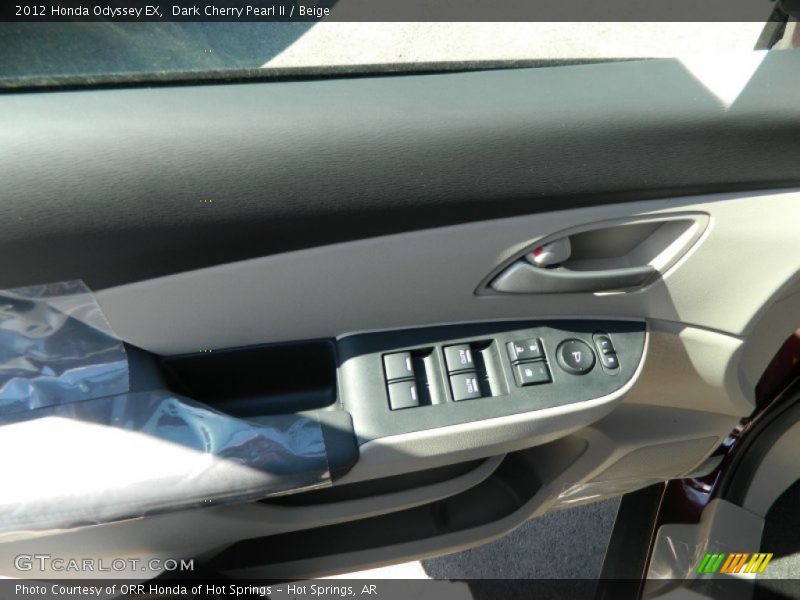 Dark Cherry Pearl II / Beige 2012 Honda Odyssey EX