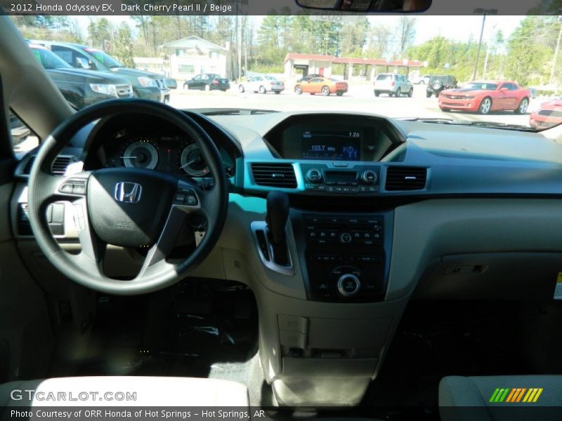Dark Cherry Pearl II / Beige 2012 Honda Odyssey EX