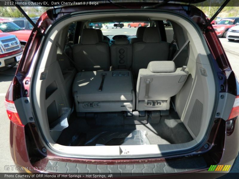 Dark Cherry Pearl II / Beige 2012 Honda Odyssey EX