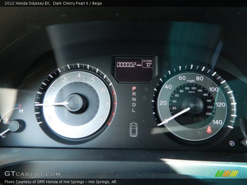 Dark Cherry Pearl II / Beige 2012 Honda Odyssey EX