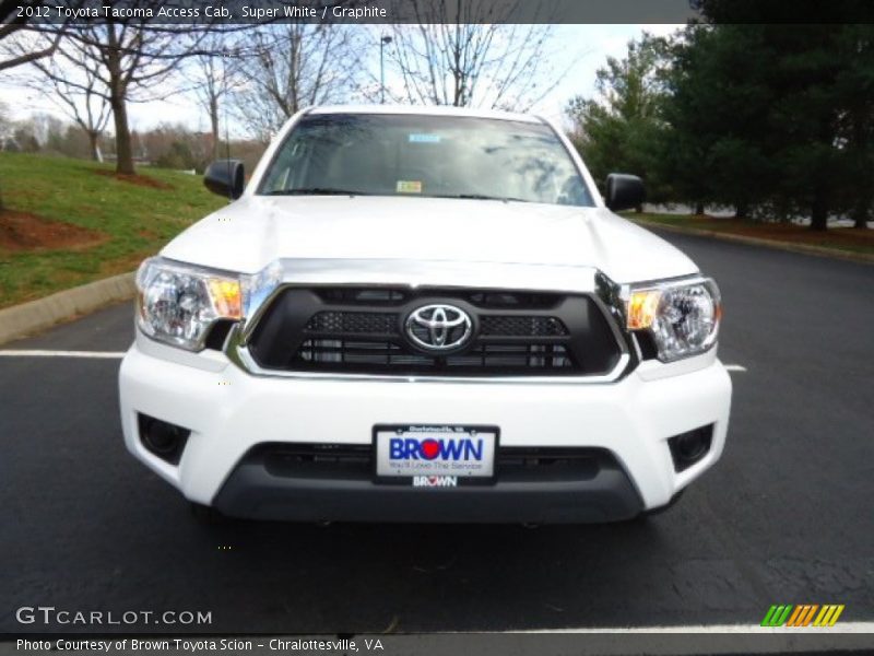 Super White / Graphite 2012 Toyota Tacoma Access Cab