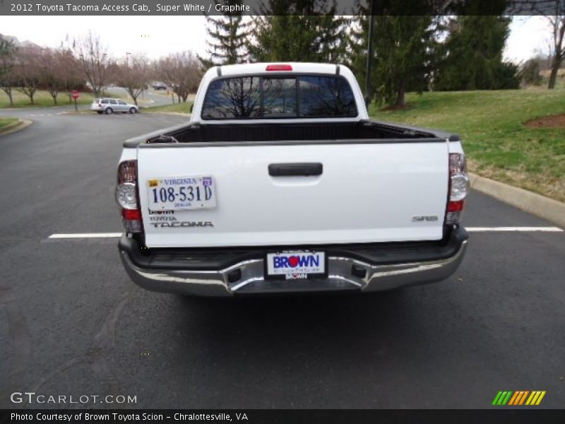 Super White / Graphite 2012 Toyota Tacoma Access Cab