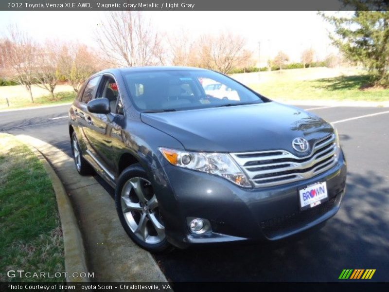 Magnetic Gray Metallic / Light Gray 2012 Toyota Venza XLE AWD