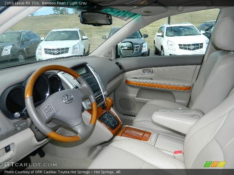 Bamboo Pearl / Light Gray 2009 Lexus RX 350