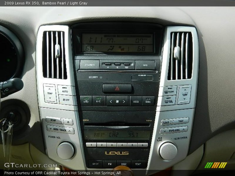 Bamboo Pearl / Light Gray 2009 Lexus RX 350