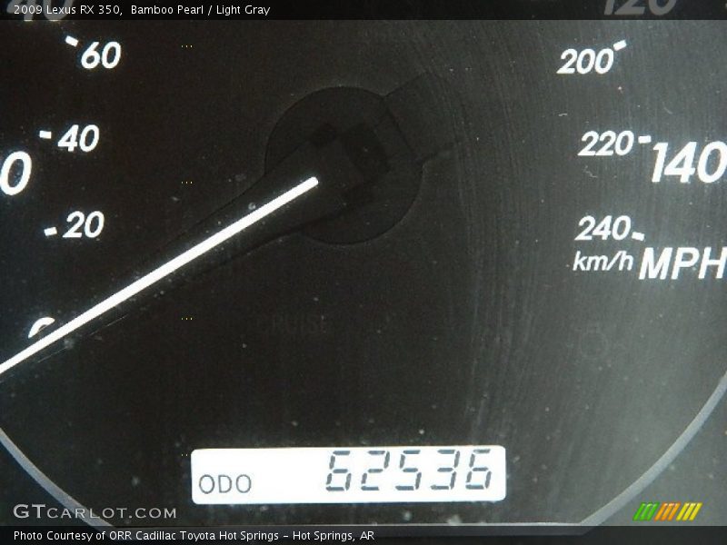 Bamboo Pearl / Light Gray 2009 Lexus RX 350