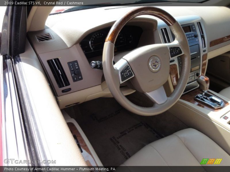 Crystal Red / Cashmere 2009 Cadillac STS V6