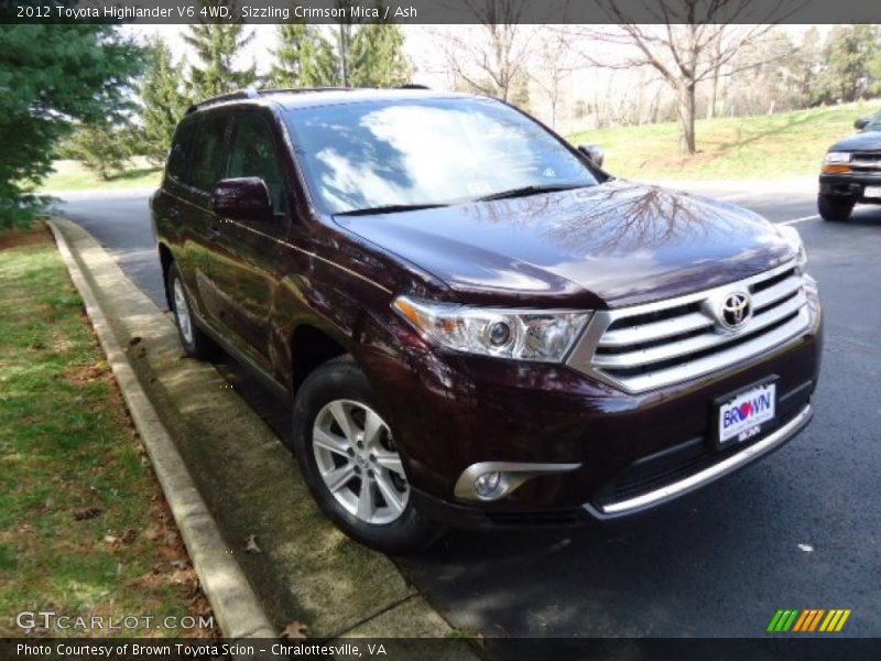 Sizzling Crimson Mica / Ash 2012 Toyota Highlander V6 4WD