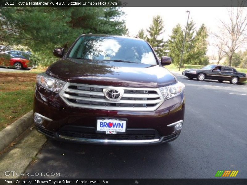 Sizzling Crimson Mica / Ash 2012 Toyota Highlander V6 4WD