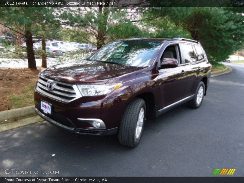 Sizzling Crimson Mica / Ash 2012 Toyota Highlander V6 4WD