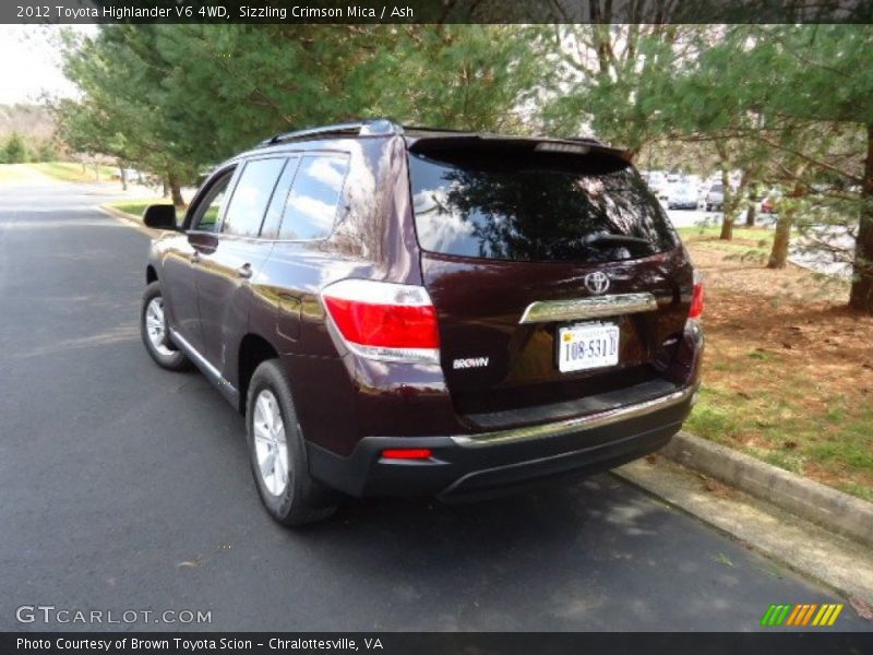 Sizzling Crimson Mica / Ash 2012 Toyota Highlander V6 4WD
