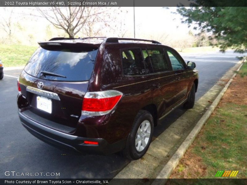 Sizzling Crimson Mica / Ash 2012 Toyota Highlander V6 4WD