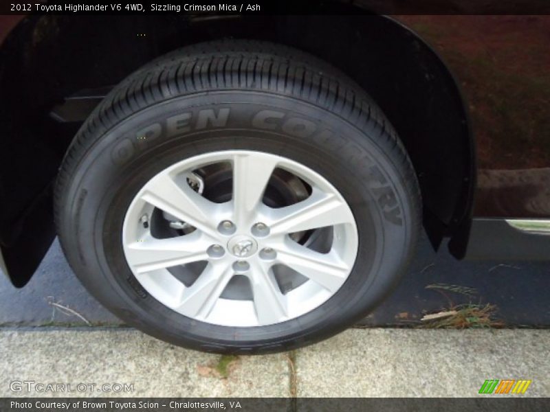 Sizzling Crimson Mica / Ash 2012 Toyota Highlander V6 4WD