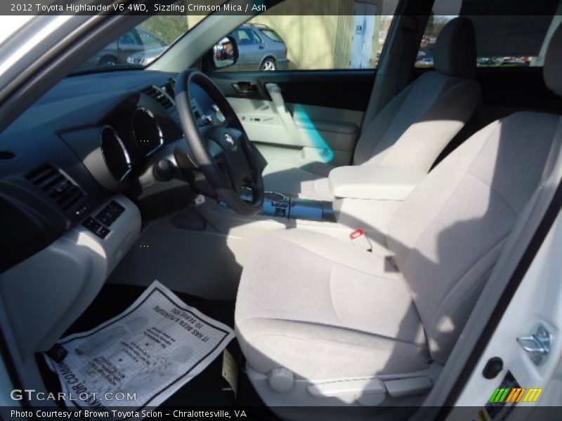 Sizzling Crimson Mica / Ash 2012 Toyota Highlander V6 4WD