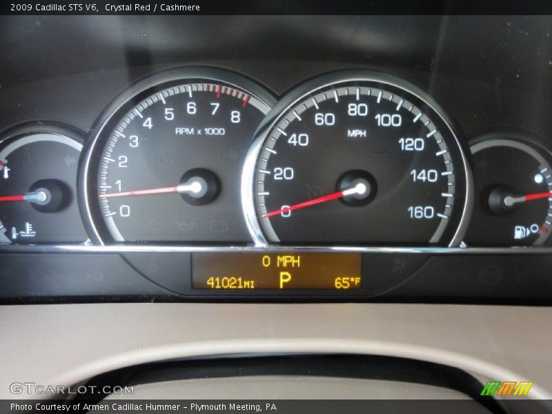 Crystal Red / Cashmere 2009 Cadillac STS V6