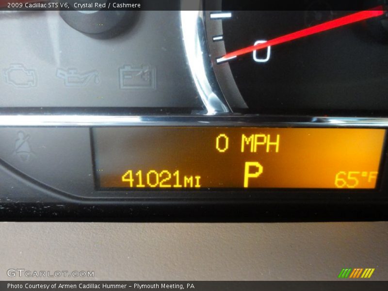 Crystal Red / Cashmere 2009 Cadillac STS V6