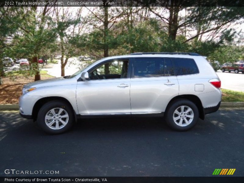 Classic Silver Metallic / Ash 2012 Toyota Highlander V6 4WD