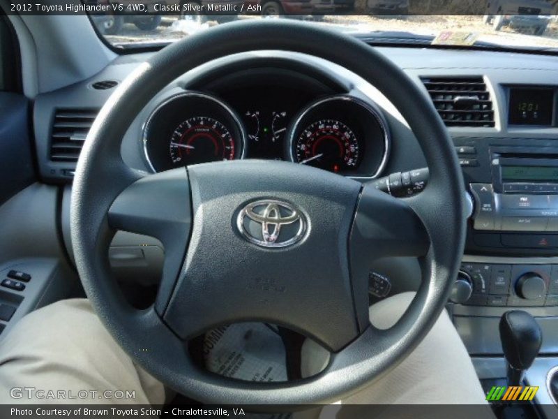 Classic Silver Metallic / Ash 2012 Toyota Highlander V6 4WD