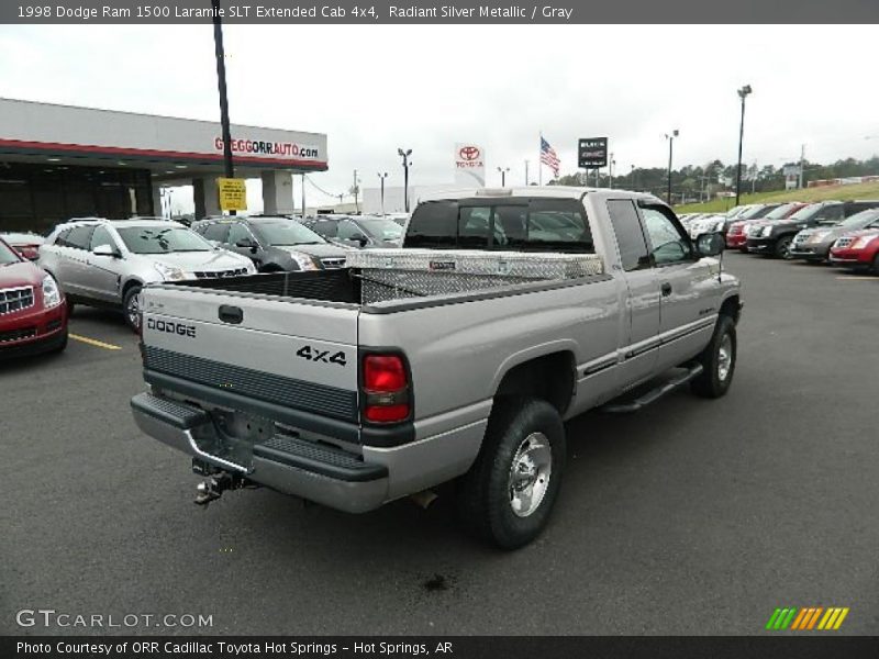 Radiant Silver Metallic / Gray 1998 Dodge Ram 1500 Laramie SLT Extended Cab 4x4